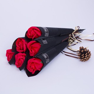 【Transfer to the courier company within 24 hours】New Rose Soap Flower Cheap Affordable Mother's Day Gift Valentine's Day Teacher's Day Graduation Bouquet 【Ready stock】