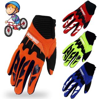 3-12 years old children bike gloves skating skate gloves bicycle full finger kids riding gloves