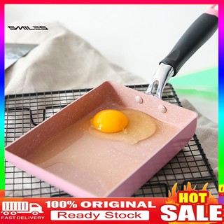 【Ready stock】Rectangle Japanese Non-stick Mini Frying Omelette Egg Pan Kitchen Accessory