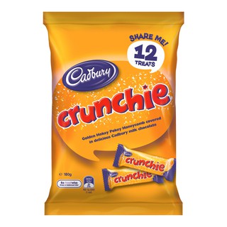 Cadbury Crunchie Chocolate Bar Share Pack, Pack of 3, 180g each