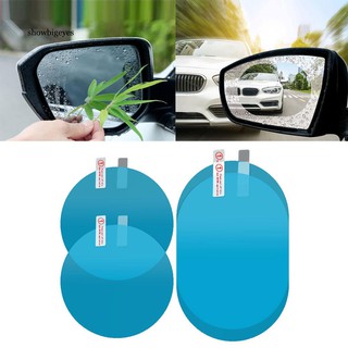 SGE_2Pcs Anti-Fog Car Rearview Mirror Clear Anti-glare Protective Waterproof Film (1)