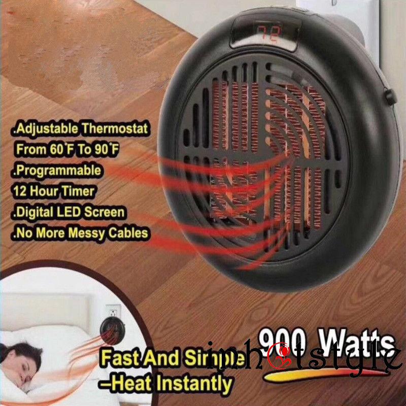AAS-900W Portable Electric Heater Ceramic Space Heater Fan Quiet Overheat