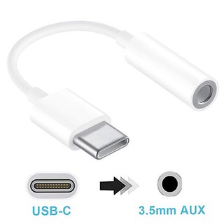 Type C to 3.5mm Earphone Adapter Phone 3.5mm Headphone Audio Adapter Cable
