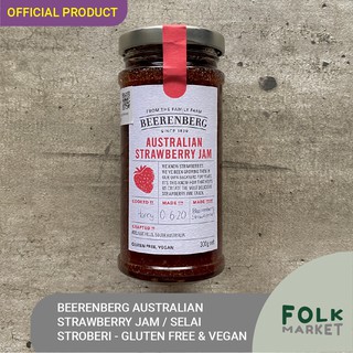 Beerenberg Australian Strawberry Clock / Strawberry Jam 300 gr - Gluten Free & Vegan