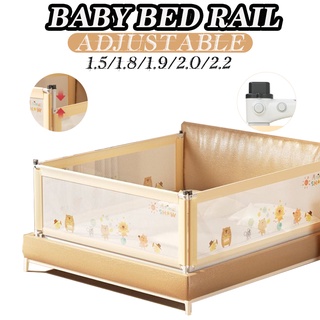 Adjustable Baby Bed Guard Unilateral Lift Baby Fence Bed Fence Children Bed Safety Breathable