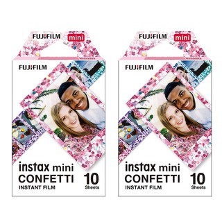 NEW FujiFilm Instax Mini Instant Film Confetti Frame 20 Sheets - Mini 8 9 11 40 70 90 SP-2 Mini Link