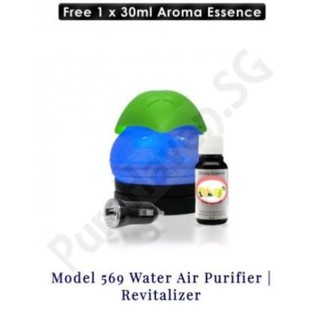 [BNIB] FOC 30ml Scent Liquid! Model 569 Mini Car Water Air Purifier 250ml. With Blue LED Lights