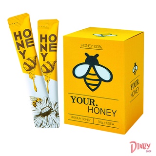 Korea 100% Natural Pure Acacia Honey Sticks 10g x 50 sticks (500g honey)