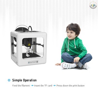 ✲ready stock✲ EasyThreed Nano Entry Level Desktop 3D Printer for Kids Students No Assembling Quiet Working Easy Operation High Accuracy
