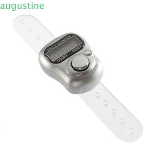 AUGUSTINE 1pc Tally Counter Mini Finger Ring Clicker Counter Meter 5 Digit Electronic Handheld Digit Display LCD Screen