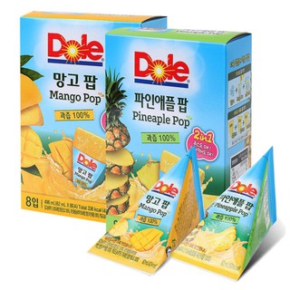 [DOLE KOREA] ICY FRUIT JUICY POP! BANANA POP / MANGO POP / PINEAPPLE POP / ORANGE POP 62ML X 8EA EACH 4PACKS DEAL!