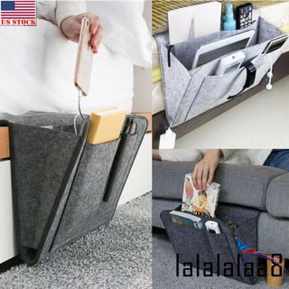 ❀Yaho❀Felt Bedside Pocket Caddy Storage Organizer Bed Desk Bag Sofa TV Remote