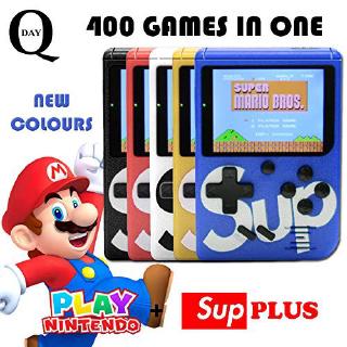 SUP Games Console 400 in 1 Portable Handheld Game Pad Retro 8 bit 3 Inches Color LCD Display Best Gifts for Kids