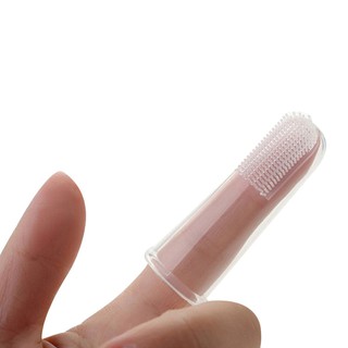 Transparent Soft Silicone Tooth Brush Dog Cat Tooth Care