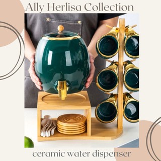 Ally Herlisa Collection Ceramic Drink Dispenser / Raya collection / Water dispenser / Party Gathering / Jug Set