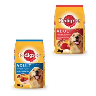 PEDIGREE® Dog Food Dry Adult 3kg (Pack of 4)