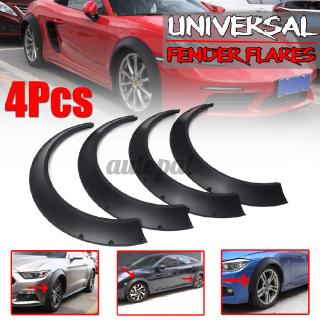 4Pcs 800mm Universal Car Fender Flares 4 Piece Flexible Durable Polyurethane Body Kits