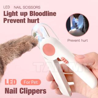 【Tokeblu】pet dog nail clipper with led light, cat nail cutter kit clippers Nail File for dogs cats and rabbits