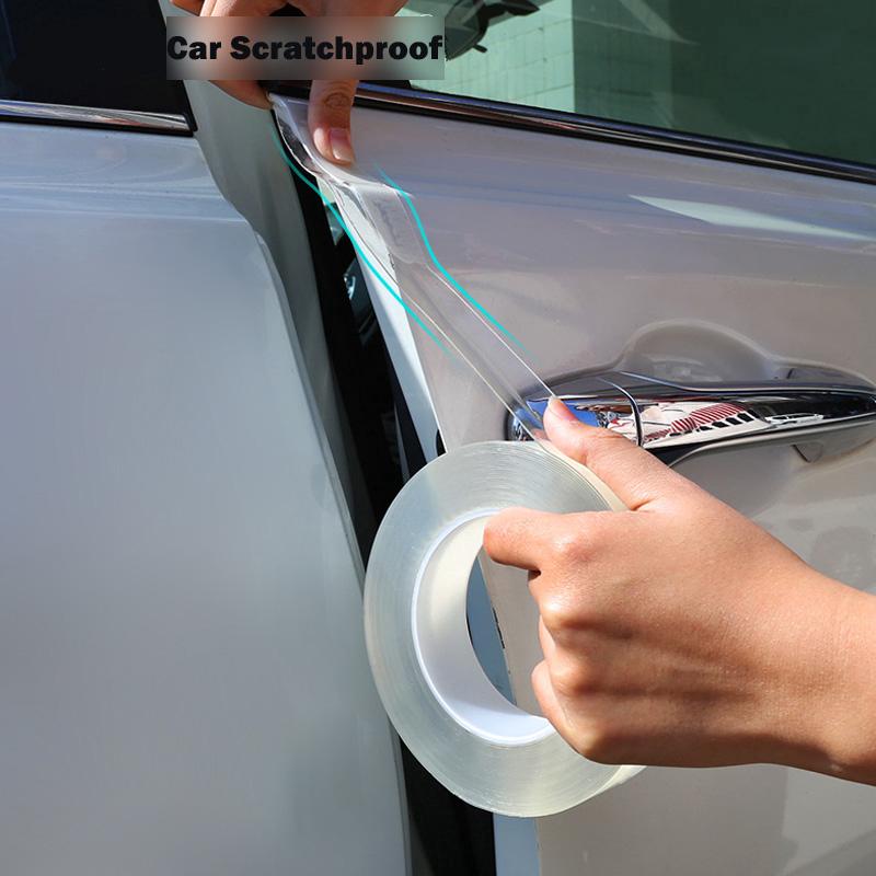 Car Stickers Car Door Sill Sticker Protector Multifunction Nano Tape Auto Bumper Strip Car Door Protect Scratchproof