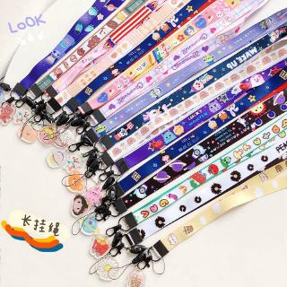 Fashion Cute Cartoon keychain Strap Neck straps Lanyards for keys ID Card Pass Gym Mobile Phone USB badge holder Hang Rope Sling