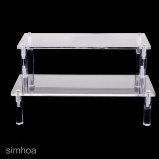 2 Step Acrylic Display Rack Stand Holder for Action Figure Anime Game Model