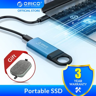 ORICO Mini External SSD M2 NVME Hard Drive 1TB 128GB 512GB M.2 NVME Portable SSD USB-C Type- C 940MB/s Solid State Drive（GV100）
