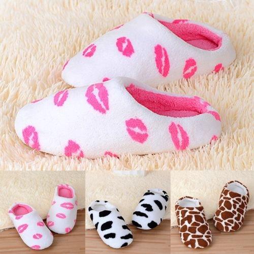 Women Mens Slippers Warm Soft Sole Casual Home Bedroom Lovers Couples Slipper (1)
