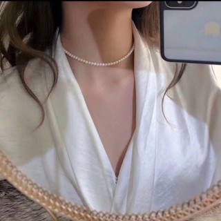Fashion Elegant Ivory White Glass Imitation Freshwater Pearl Necklaces For Women