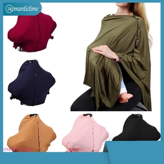 ✾ Baby Multifunctional Soft Stretch Pregnant Breastfeeding Nursing Covers Stroller Breathable Button Scarf