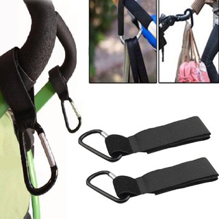 Universal Pushchair Pram Clip Holder Hanger Hook Carabiner Adjustable Strap