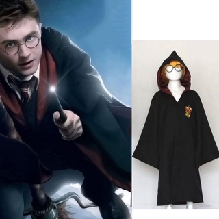 Harry Potter Costume Kids Robe Graduation Cloak Gryffindor Slytherin Hufflepuff