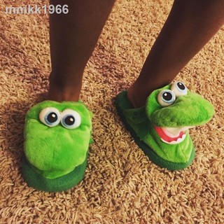 Dancing Small Crocodile Shoes Spoof Cotton Slippers Indoor Bread Shoes