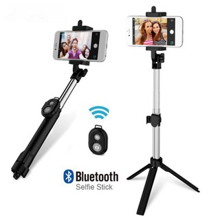 Wireless Bluetooth Selfie Stick Remote Shutter Handheld Monopod Tripod