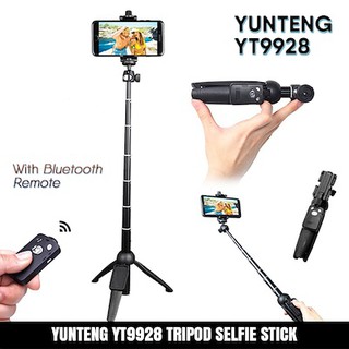 Yunt🔥🔥🔥 YT9928 Selfie Stick Tripod Phone Remote Holder Controller Bluetooth Monopod/Ready Stock Local Delivery (1)