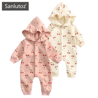 Sanlutoz Baby Girls Bodysuits Cotton Winter Clothes Cute