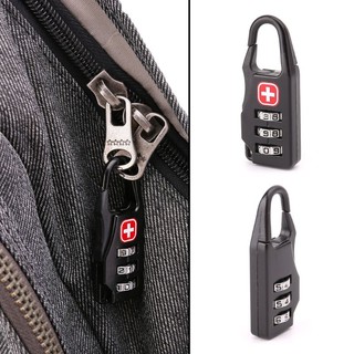 Swiss Cross Symbol Combination Safe Code Mini Padlock Luggage Travel Number Lock