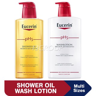 Eucerin pH5 Sensitive Skin Shower Oil 400ml / Wash Lotion 1000ml
