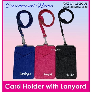 Customised Name Print Card Holder Lanyard / Christmas Gift Idea / Valentine Day Present / Teachers Day Gift