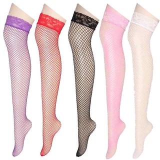 Sexy Mesh Fishnet Net Stockings Pattern Legging Nylon Thigh-Highs Long Socks