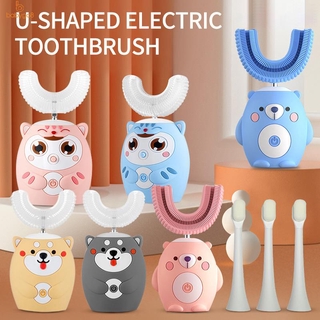 Kids Electric Toothbrush Ultrasonic Automatic Toothbrushes U Shaped Auto Toothbrush