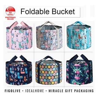 [SG Seller] Foldable Pail Bucket Folding Bucket Pail Collapsible Foot Soak Basin , Foldable Foot Bath Bucket