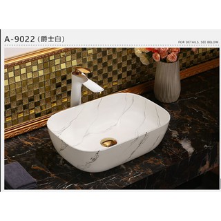 ⚜️ Jiumuwang ceramic above counter basin square art basin Nordic style wash basin basin bathroom round
