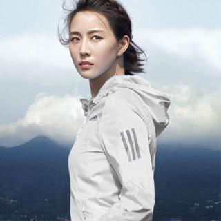 Adidas Jacket Women UV-protection Wear Summer New Running Training Skin Clothing Hooded Sports Jacket DQ2598