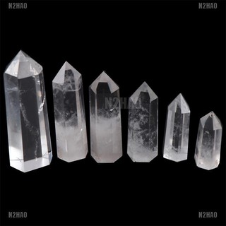 N2HAO Clear Quartz Crystal Point Natural Wand Specimen Reiki Healing Stone