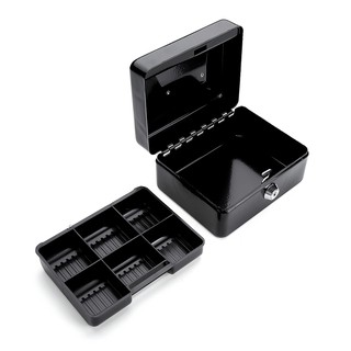 Becornce Mini Portable Sturdy Metal Cash/Money Box Organiser/Coins/Safe/Keys/Lock Deposit
