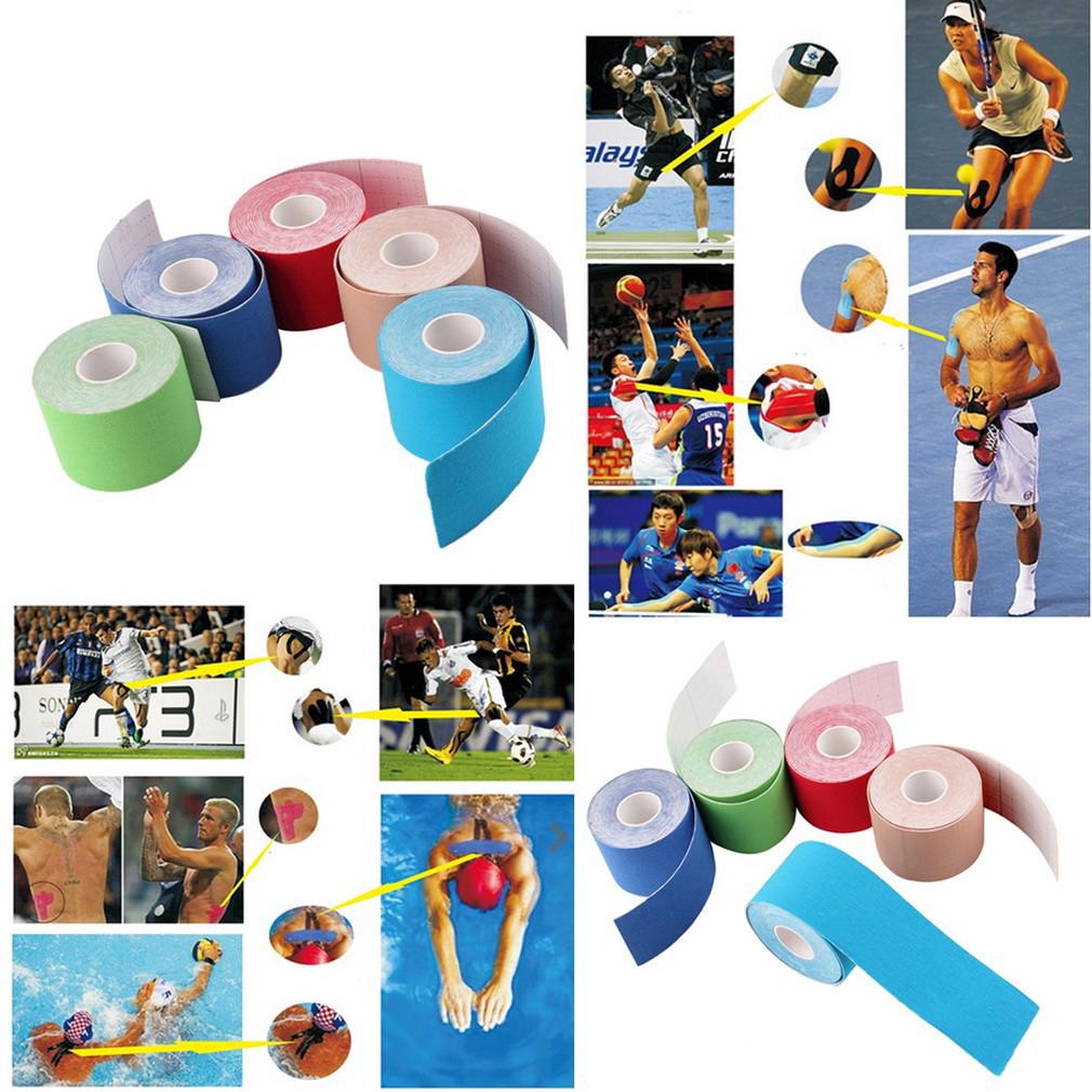 5m x2.5cm Kinesiology Sports Elastic Tape Muscle Pain Care
