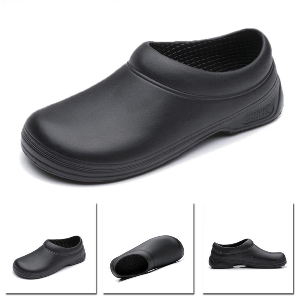 Men Cooking Work Shoes Kitchen Abti-Slip Safety Shoes (1)