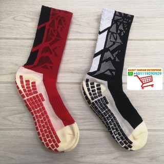 [Shop Malaysia] Silicone Thick Antislip Sport Sock | Stoking Futsal Takraw Badminton