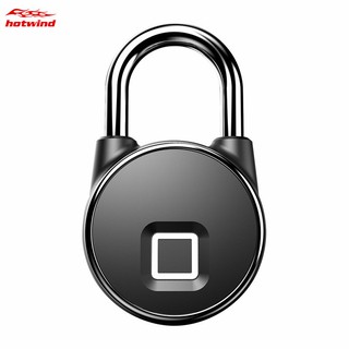 HW USB Fingerprint Padlock Bluetooth APP Smart Keyless Lock Waterproof Biometric Security Lock