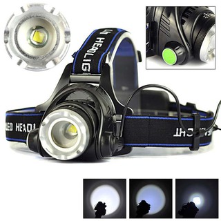 2000LM Zoomable CREE XM-L T6 LED 18650 HeadLamp Torch HeadLight Rechargeable